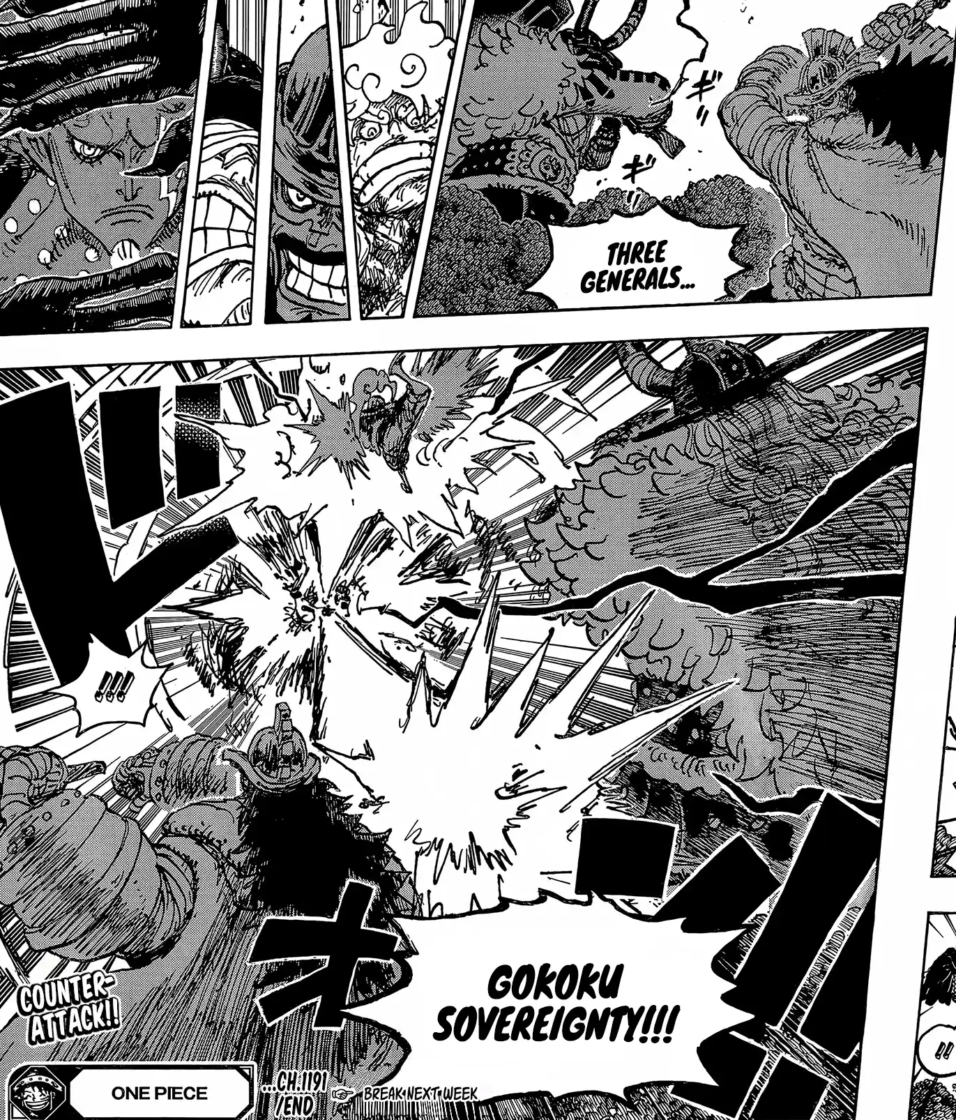One Piece berwarna 1191 1192 1193 bahasa indonesia